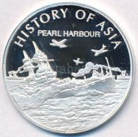 Cook-szigetek 2004. 1$ Ag Ázsia történelme - Pearl Harbour (19,80g/0.999) T:PP Cook Islands 2004. 1 Dollars Ag History of Asia - Pearl Harbour (19,80g/0.999) C:PP