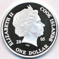 Cook-szigetek 2004. 1$ Ag "Ázsia történelme - Salamon király Temploma" (19,36g/0.999) T:PP...