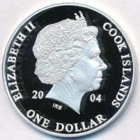 Cook-szigetek 2004. 1$ Ag "Ázsia történelme - Nagy Sándor" (20,79g/0.999) T:PP
Cook Islan...