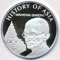 Cook-szigetek 2004. 5$ Ag "Ázsia történelme - Mahatma Gandhi" (19,33g/0.999) T:PP Cook Islands 2004. 5 Dollars Ag "History of Asia - Mahatma Gandhi" (19,33g/0.999) C:PP