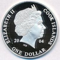 Cook-szigetek 2004. 5$ Ag "Ázsia történelme - Mahatma Gandhi" (19,33g/0.999) T:PP
Cook Is...