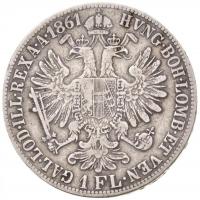 1861B 1Fl Ag "Ferenc József" T:2- ph. R!
Austrian Empire 1861B 1 Florin Ag "Franz Jo...