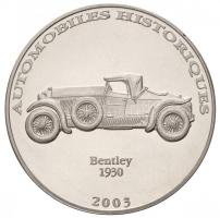 Kongói Demokratikus Köztársaság 2002-2003. 10Fr Cu-Ni (24xklf) "Történelmi Automobilok" so...