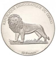 Kongói Demokratikus Köztársaság 2002-2003. 10Fr Cu-Ni (24xklf) "Történelmi Automobilok" so...