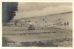 1931 Budapest III. Római fürdő, Duna strand, photo