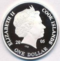 Cook-szigetek 2005. 1$ Ag "Ázsia történelme - Pu Ji - Kína utolsó császára" (20,20g/0.999)...