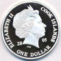 Cook-szigetek 2005. 1$ Ag "Ázsia történelme - A khmerek megépítik Angkor Vatot Kambodzsában&quo...