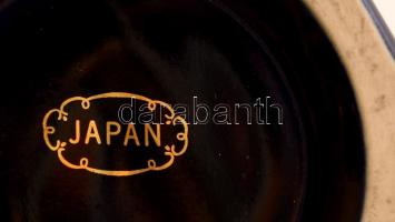 Fedeles madaras váza, matricás, jelzett (Japan), hibátlan, m:23 cm