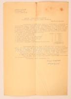 1946 Bp., Nyilasok által lefoglalt értéktárgyak listája, a Magyar Pénzügyminisztérium Külföldre vitt magyar osztályának címezve