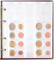 Kis Euro gyűjtemény hat különböző tagország érméiből,  5db teljes és 1db hiányos forgalmi sor "...