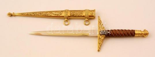 2010 A Belügyminiszter dr. Pintér Sándor által adományozott dísztőr és hüvely, eredeti díszdobozában...