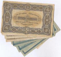 1916-1920. 10db-os vegyes magyar korona bankjegy tétel T:III,III-