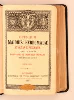 Officium maioris hebdomadae et octavae Paschatis. Regensburg, 1922, Friedrich Pustet. Műbőr kötésben, jó állapotban.