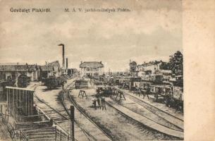 Piski, Simeria; MÁV vasúti javítóműhelyek, kiadja Gyulai József / railway repair workshops (fl)