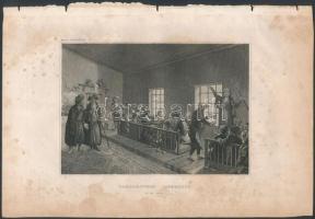 cca 1840 Tatár kávéház. Acélmetszet / Coffehouse of the Tatars Page size: 23x15 cm