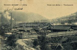 Anina, Stájerlakanina, Steierdorf; vasgyár, kiadja Kaden József / iron factory