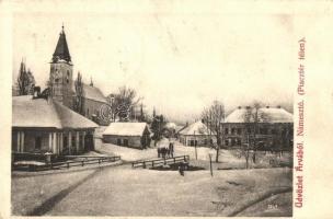 Námesztó, Námestovo; Piac tér télen, kiadja Schein Ármin / market square at winter