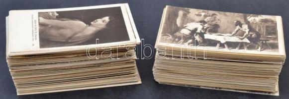 Kb. 322 db RÉGI művészlap sok vallásos képeslappal, vegyes minőség / Cca. 322 old art postcards with...