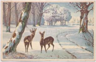 36 db RÉGI Amag művészlap vegyes minőségben / 36 old Amag art postcards in mixed quality