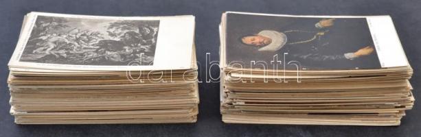 Kb. 305 db RÉGI főleg használatlan holland művészlap, vegyes minőség / Cca. 305 old mostly unused Du...