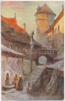 22 db RÉGI művészlap szláv festőktől / 22 old art postcards from Slavic artists