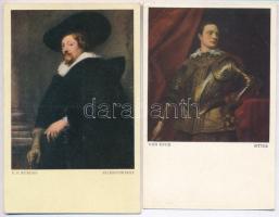 55 db főleg használatlan RÉGI Julis Bard művészlap, vegyes minőség / 55 old mostly unused Julius Bar...