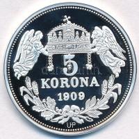 DN "Királyi koronák - IV. Károly 5 korona 1909" Ag emlékérem tanúsítvánnyal (19,98g/0.999/...