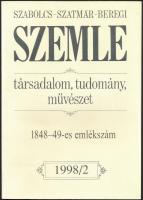 1998 a Szabolcs-Szatmár-Beregi Szemle 1998. évi 2. lapszáma, 1848-1849-es emlékszám, érdekes írásokkal, papírkötésben, jó állapotban.