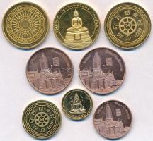 Vegyes 8db-os (7xklf) indiai és thai emlékérem tétel, peremen "HUNGARIAN MINT" beütéssel T...
