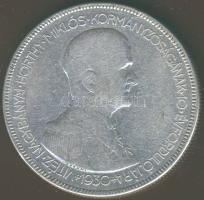 1930. 5P Ag "Horthy jobbra" T:3