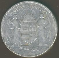 1930. 5P Ag "Horthy jobbra" T:3