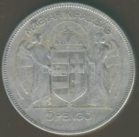 1930. 5P Ag "Horthy jobbra" T:3