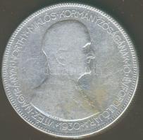 1930. 5P Ag "Horthy jobbra" T:3