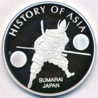 Cook-szigetek 2004. 1$ Ag "Ázsia történelme - Szamurájok" (19,31g/0.999) T:PP Cook Islands 2004. 1 Dollar Ag "History of Asia - Samurai (Sumarai) - Japan" (19,31g/0.999)  C:PP
