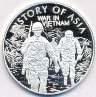 Cook-szigetek 2004. 1$ Ag Ázsia történelme - Vietnami háború (19,70g/0.999) T:PP Cook Islands 2004. 1 Dollar Ag History of Asia - War in Vietnam (19,70g/0.999) C:PP