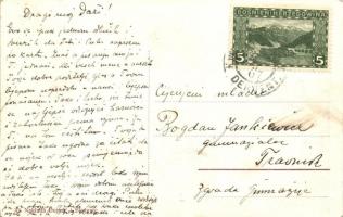 Derventa, Dervent; Katolicka crkva Konak, Naklada Dujmic i Blazevic / church, street view