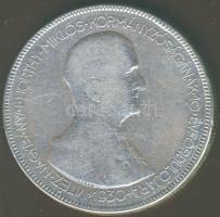 1930. 5P Ag "Horthy jobbra" T:3