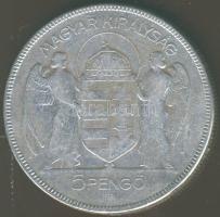 1930. 5P Ag "Horthy jobbra" T:3