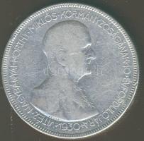 1930. 5P Ag "Horthy jobbra" T:3ph