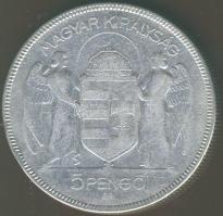 1930. 5P Ag "Horthy jobbra" T:3ph