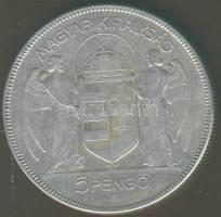 1930. 5P Ag "Horthy jobbra" T:3ph