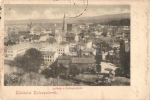 Kolozsvár, Cluj; látkép a Fellegvárról / panorama (EK)