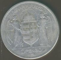 1930. 5P Ag "Horthy jobbra" T:3ph