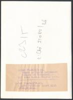 cca 1960-1970 Életkép az épülő Beremendi Cement és Mészműről, MTI sajtófotó, hátoldalon feliratozva,...