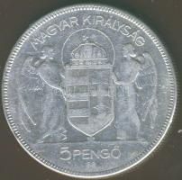 1930. 5P Ag "Horthy jobbra" T:3ph
