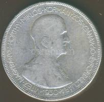 1930. 5P Ag "Horthy jobbra" T:3ph