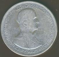 1930. 5P Ag "Horthy jobbra" T:3 pici ph