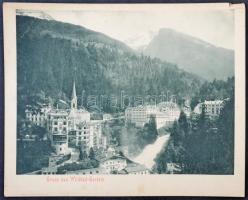Bad Gastein, Wildbad, Grand Hotel Gasteiner Hof, M. Scherthaners Gasthof / hotels, giant postcard (29,5 cm x 23 cm) (small tear)