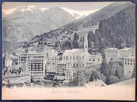 Bad Gastein, Grand Hotel Gasteiner Hof, Grubers Mieth Badehaus / hotels, giant postcard, Römmler und Jonas Nr 2778. (29,5 cm x 23 cm) (EM)
