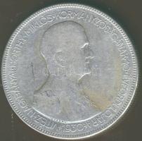 1930. 5P Ag "Horthy jobbra" T:3 pici ph